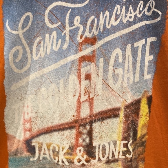 Jack & Jones Hoodie Men's San Francisco The Golden Gate Pullover Size Med - Picture 3 of 15